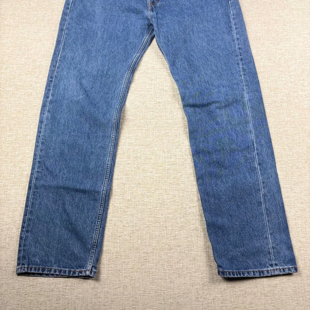 Levis 505 Mens 38x34 Light Distress Jeans Thigh Fade ** Vintage Style ** Denim